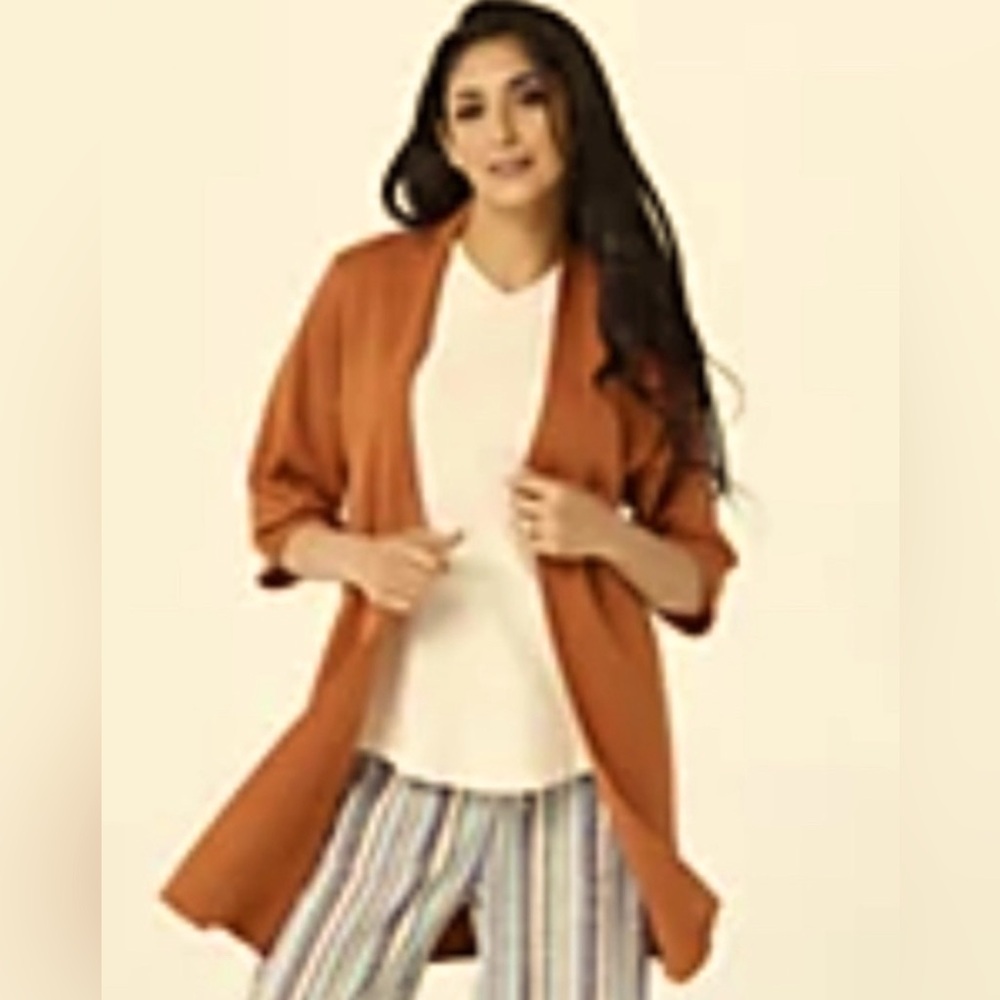 Denim & Co. Naturals Open Front Long Cardigan